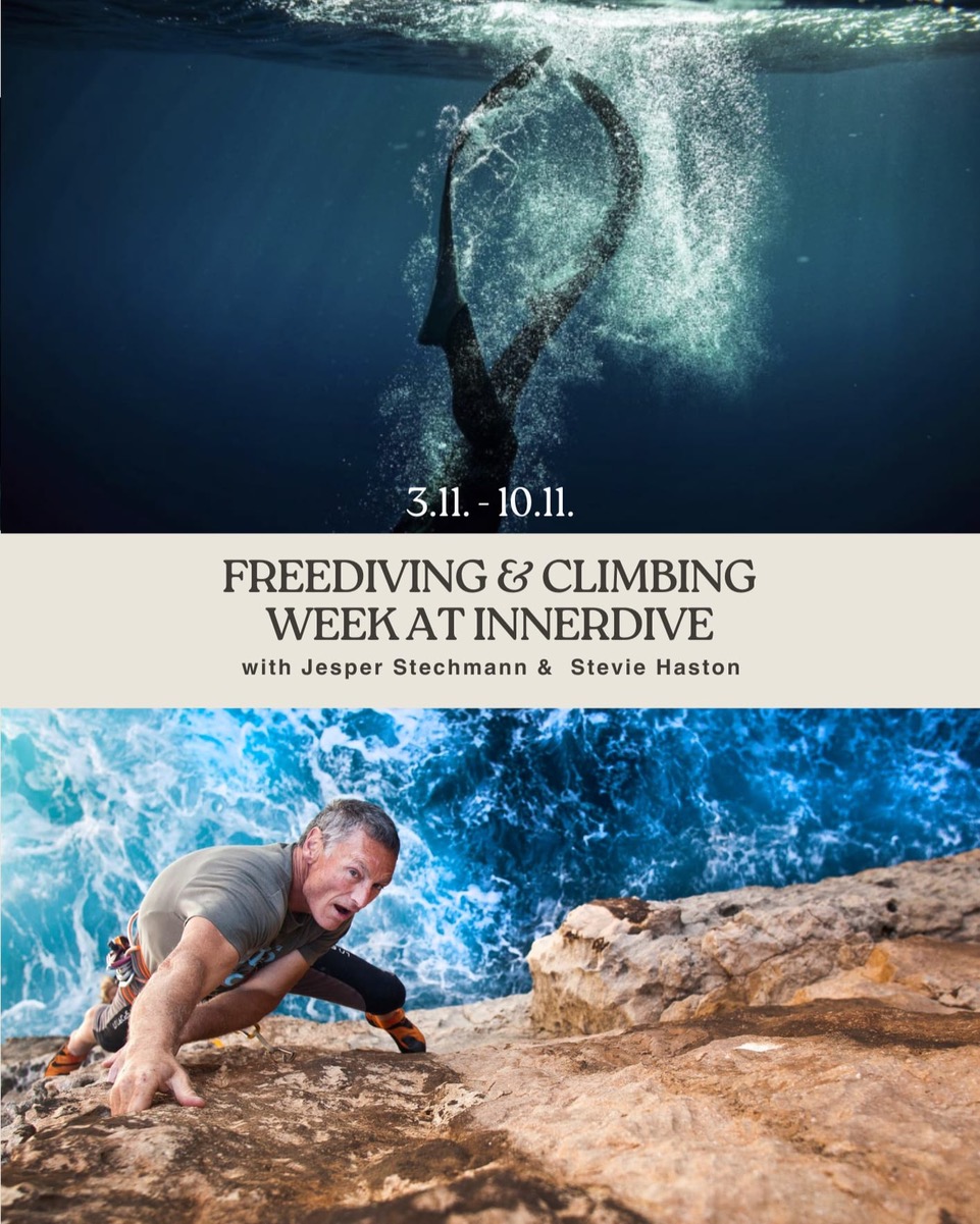 Freediving and climbing in gozo